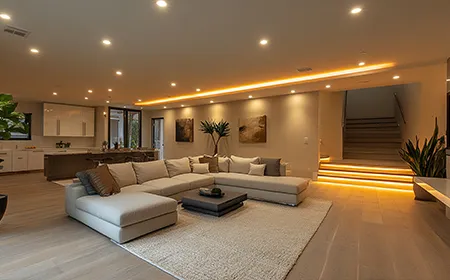 Residential electrical panel upgrade and lighting installation in Middlesex County MA.